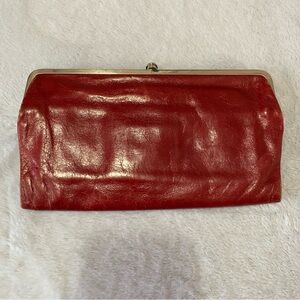 HOBO International Lauren leather double frame wallet/clutch